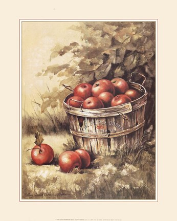 Framed Barrel Apples Print