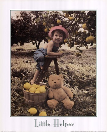 Framed Little Helper Print