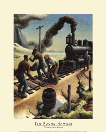 Framed Ten Pound Hammer Print