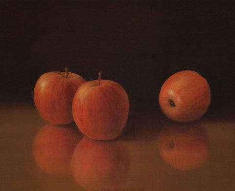 Framed Apples Still Life Print