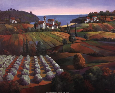 Framed Tuscan Vista II Print