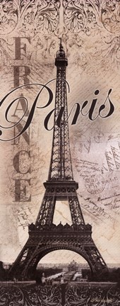 Framed Eiffel Tower Print