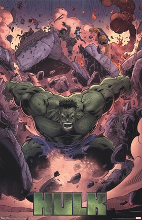 Framed Hulk - Smash! Print
