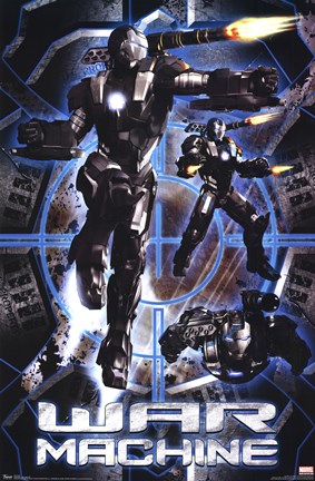 Framed Iron Man 2 - War Machine Print