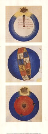 Framed Abstract Circles II, (The Vatican Collection) Print