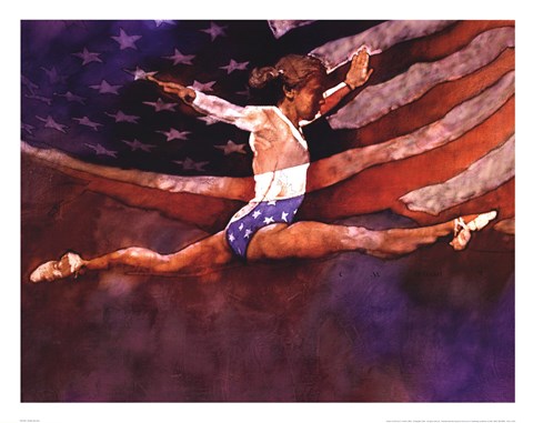 Framed Olympic Gymnast Print