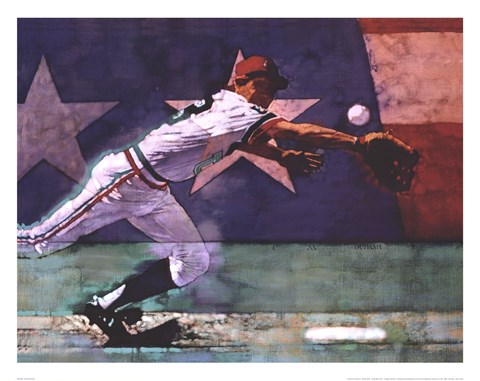 Framed Olympic Baseball Print