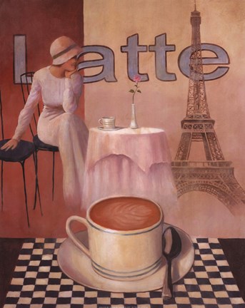 Framed Latte - Paris Print