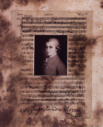 Framed Mozart Print