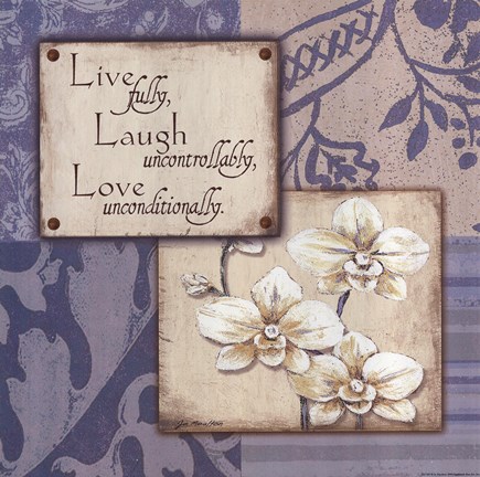 Framed Live Laugh Love Uncontrollably Print