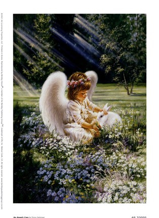 Framed Angel's Care Print