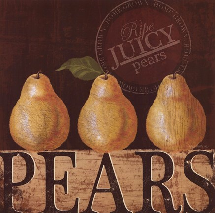 Framed Juicy Pear Print