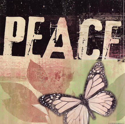 Framed Peace - Butterfly Print