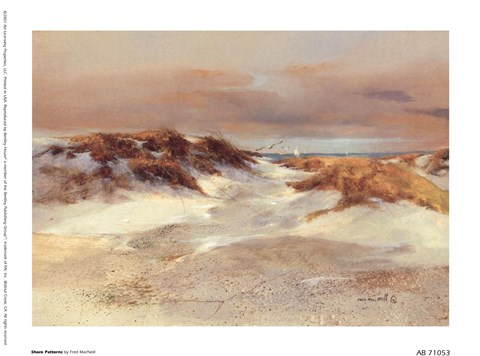 Framed Shore Patterns Print