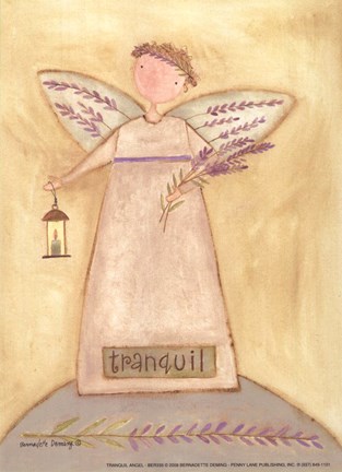 Framed Tranquil Angel Print