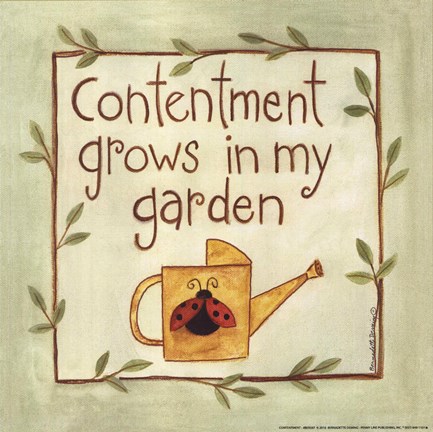 Framed Contentment Print