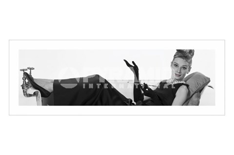Framed Audrey Hepburn (Bath) Print