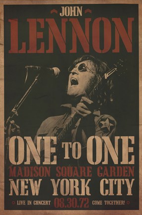 Framed John Lennon (Concert) Print