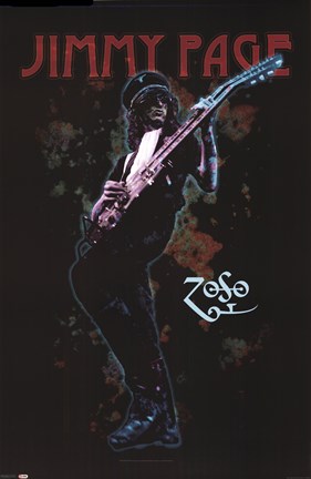 Framed Jimmy Page - Trippy Stormtrooper Print