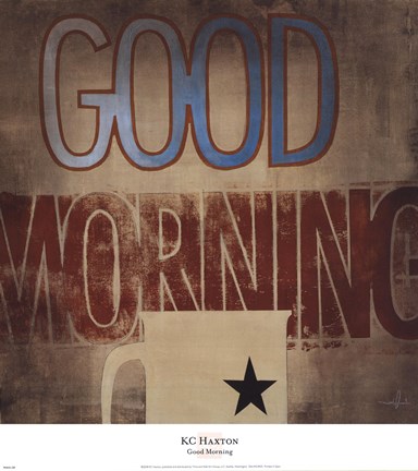 Framed Good Morning Print