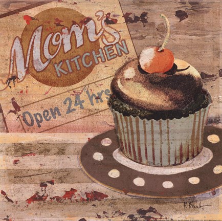 Framed Baking Sign I Print