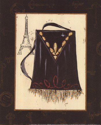 Framed Fashion Purse II Print