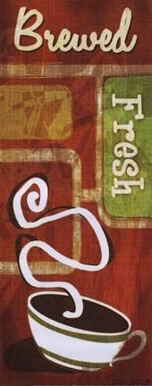 Framed Retro Coffee II Print