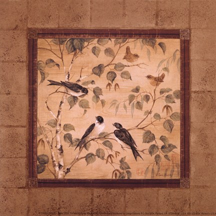 Framed Outdoor Aviary I - petite Print
