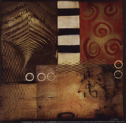 Framed Industrial Nature I - petite Print