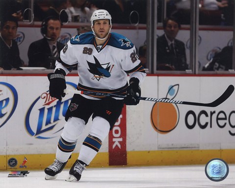 Framed Ryan Clowe 2009-10 Action Print