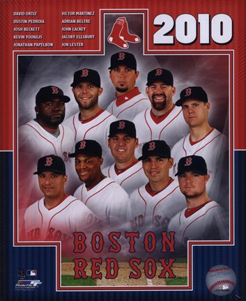 Framed 2010 Boston Red Sox Team Composite Print