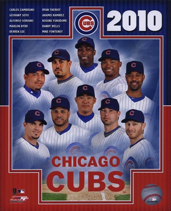 Framed 2010 Chicago Cubs Team Composite Print