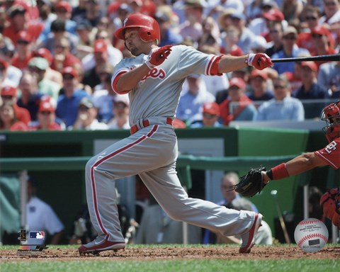 Framed Shane Victorino 2010 Action Print