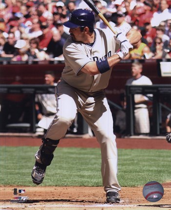 Framed Adrian Gonzalez 2010 Action Print