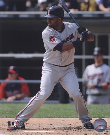 Framed Denard Span 2010 Action Print