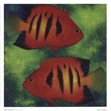 Framed Under The Sea l Print