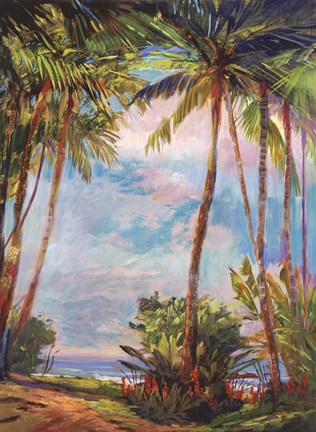 Framed Path To Paradise II - petite Print