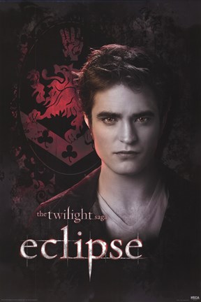 Framed Twilight 3 - Eclipse - Edward - Crest Print