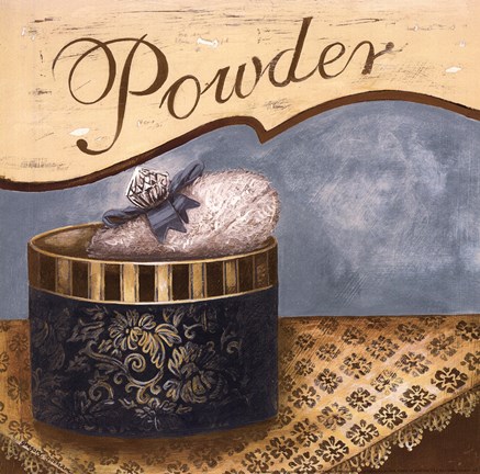 Framed Bath Accessories I Print