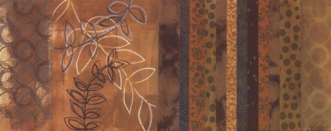 Framed Golden Connection I - mini Print