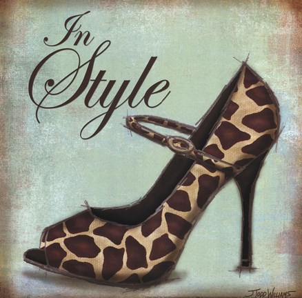 Framed Exotic Shoe II Print