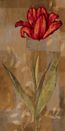 Framed Red Impression I Print