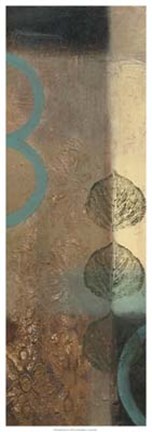 Framed Earthen Leaves II Print