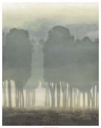 Framed Treeline Haze I Print