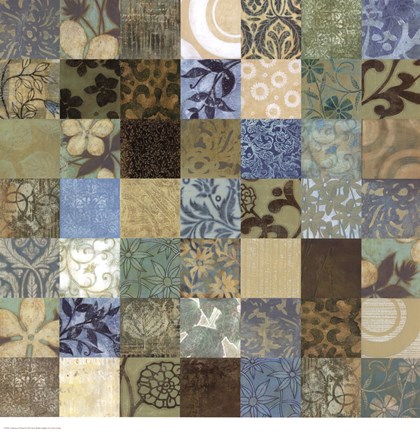 Framed Seabreeze 49-patch - close up Print