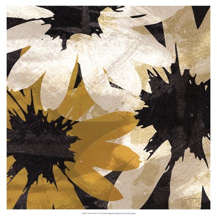 Framed Bloomer Tiles I Print