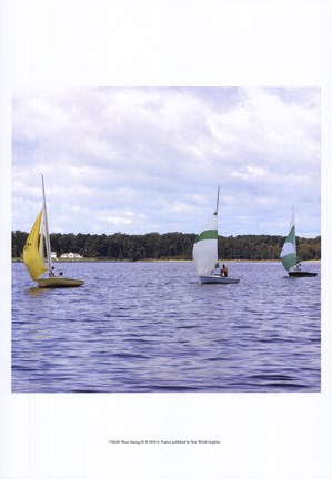 Framed Water Racing III Print