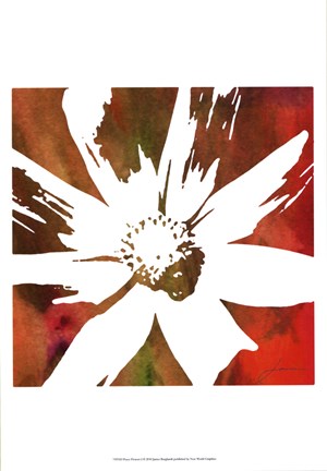 Framed Peace Flowers I Print