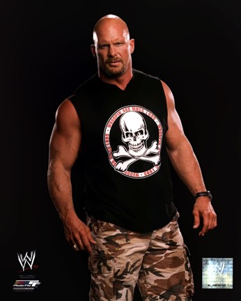 Framed Stone Cold Steve Austin Posed Print