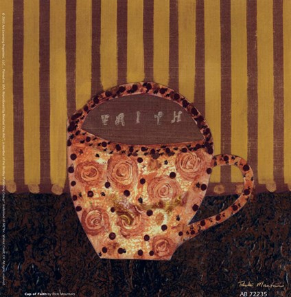 Framed Cup of Faith Print